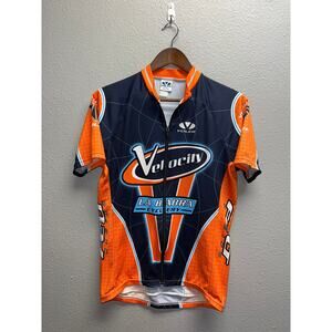 Vintage Voler Biking Shirt Cycling Active Top Velocity La Habra Cyclery Jersey M